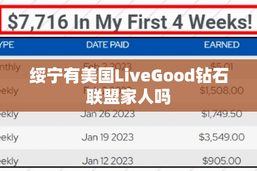 绥宁有美国LiveGood钻石联盟家人吗