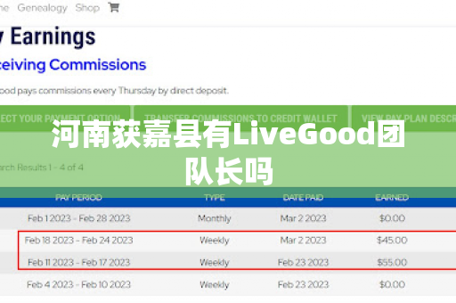 河南获嘉县有LiveGood团队长吗