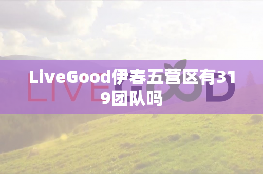 LiveGood伊春五营区有319团队吗